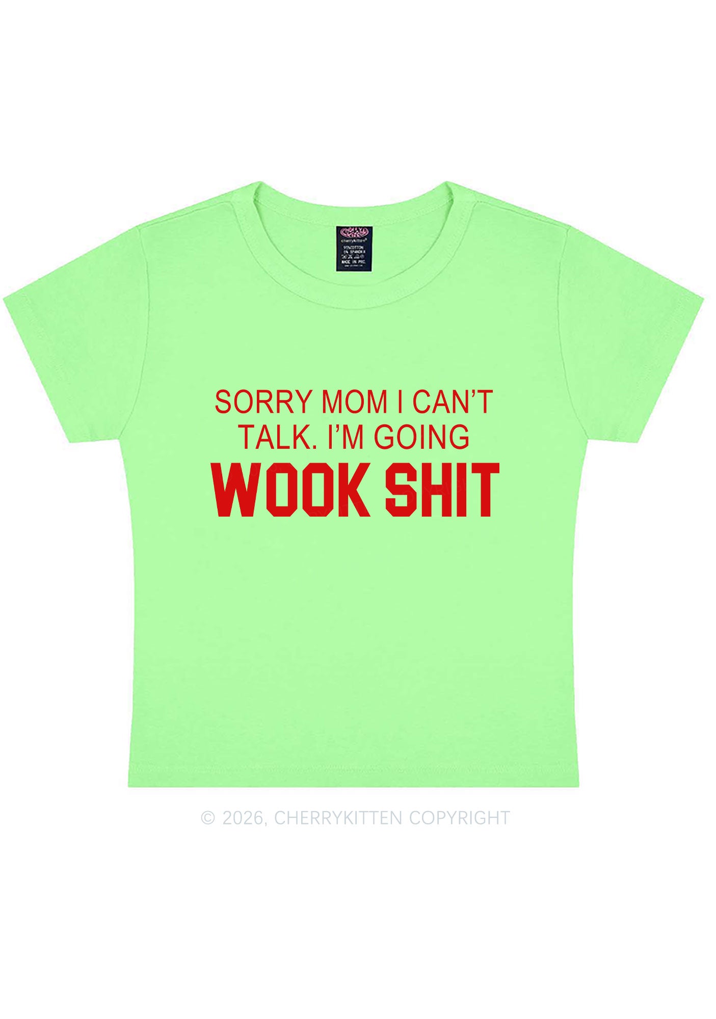 Im Doing Wook Shxt Y2K Baby Tee Cherrykitten