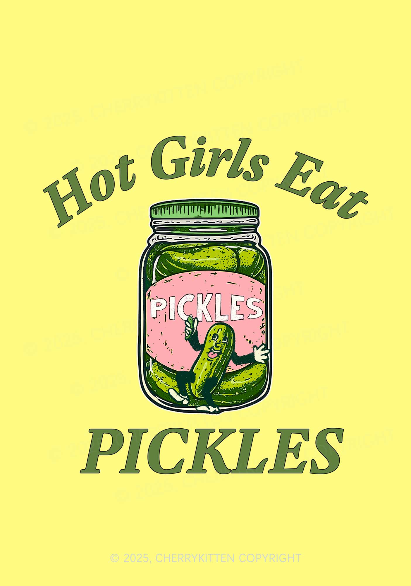 Hot Girls Eat Pickles 1Pc Y2K Pin Badge Cherrykitten