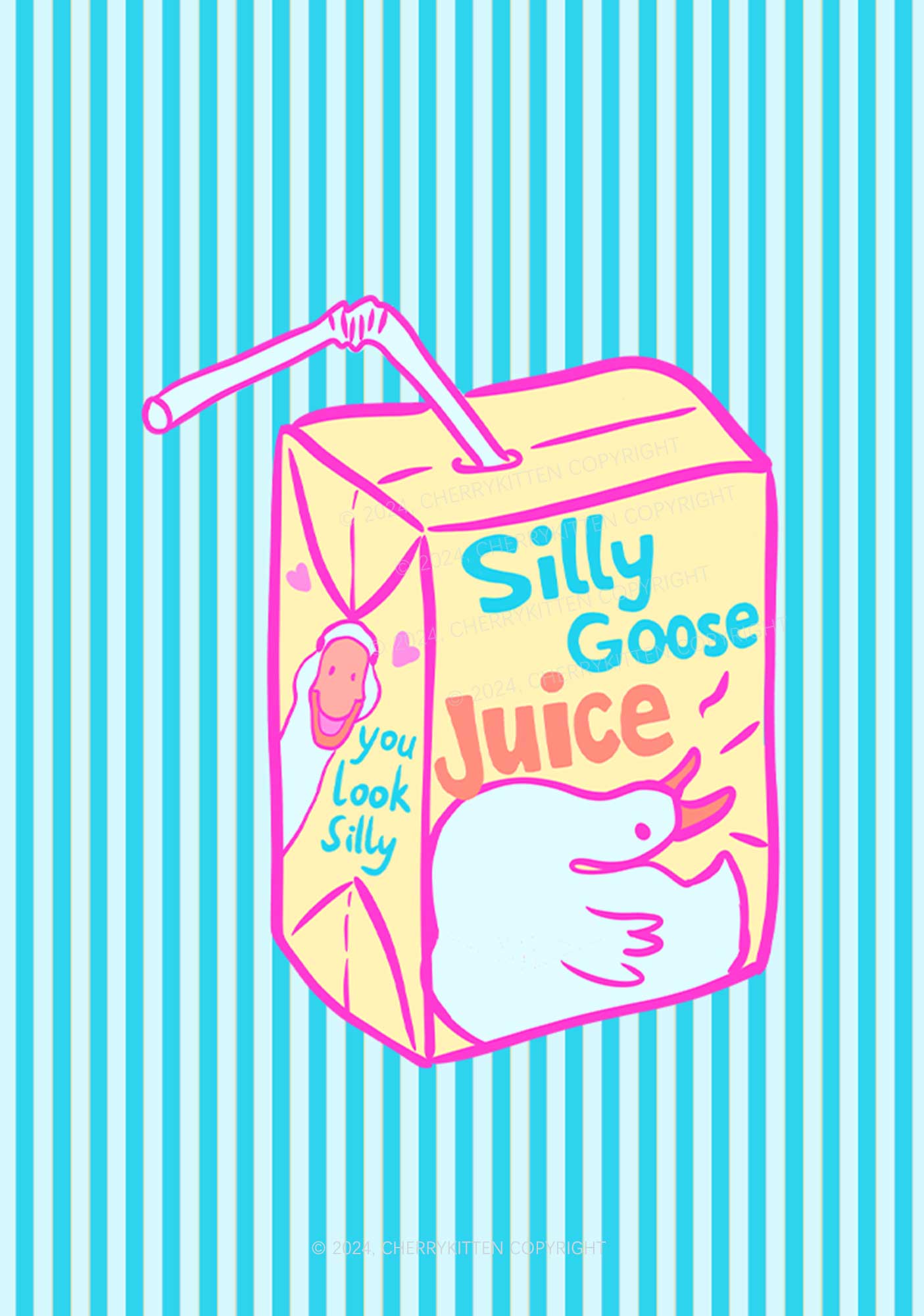 Look Silly Goose Juice Y2K Phone Case Cherrykitten