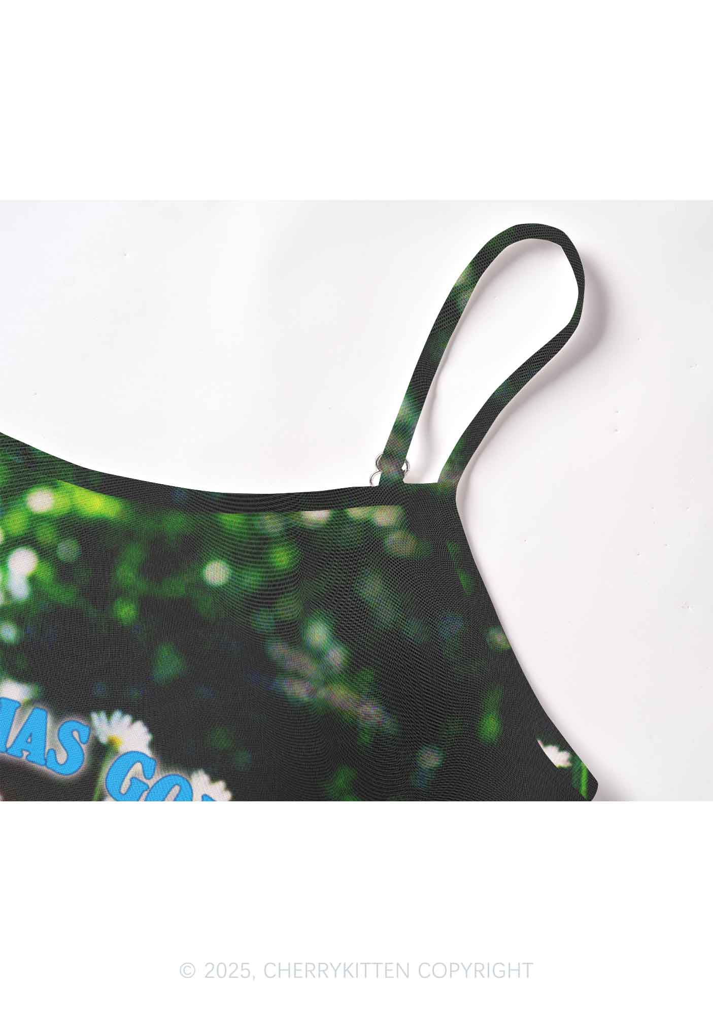 Spring Has Gone Y2K Mesh Cami Tank Cherrykitten
