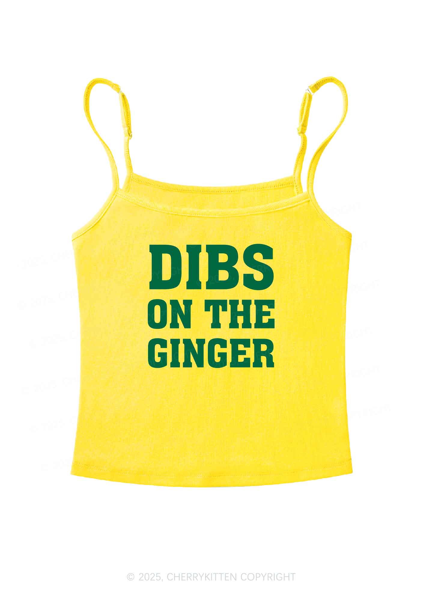 Dibs On The Ginger St Patricks Y2K Spaghetti Strap Cami Cherrykitten