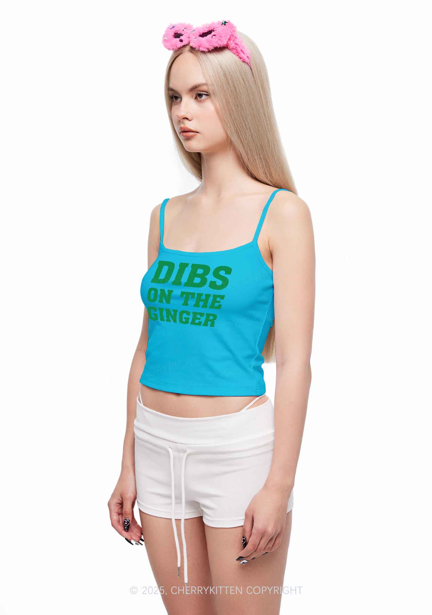 Dibs On The Ginger St Patricks Y2K Spaghetti Strap Cami Cherrykitten
