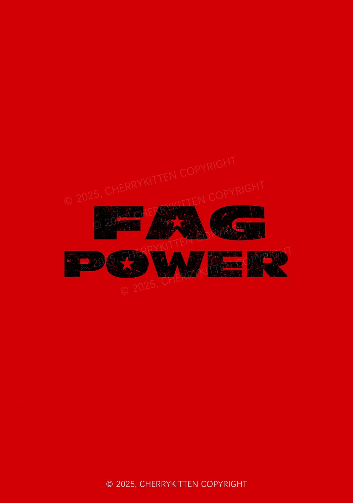 Fag Power Pride 1Pc Y2K Pin Badge Cherrykitten