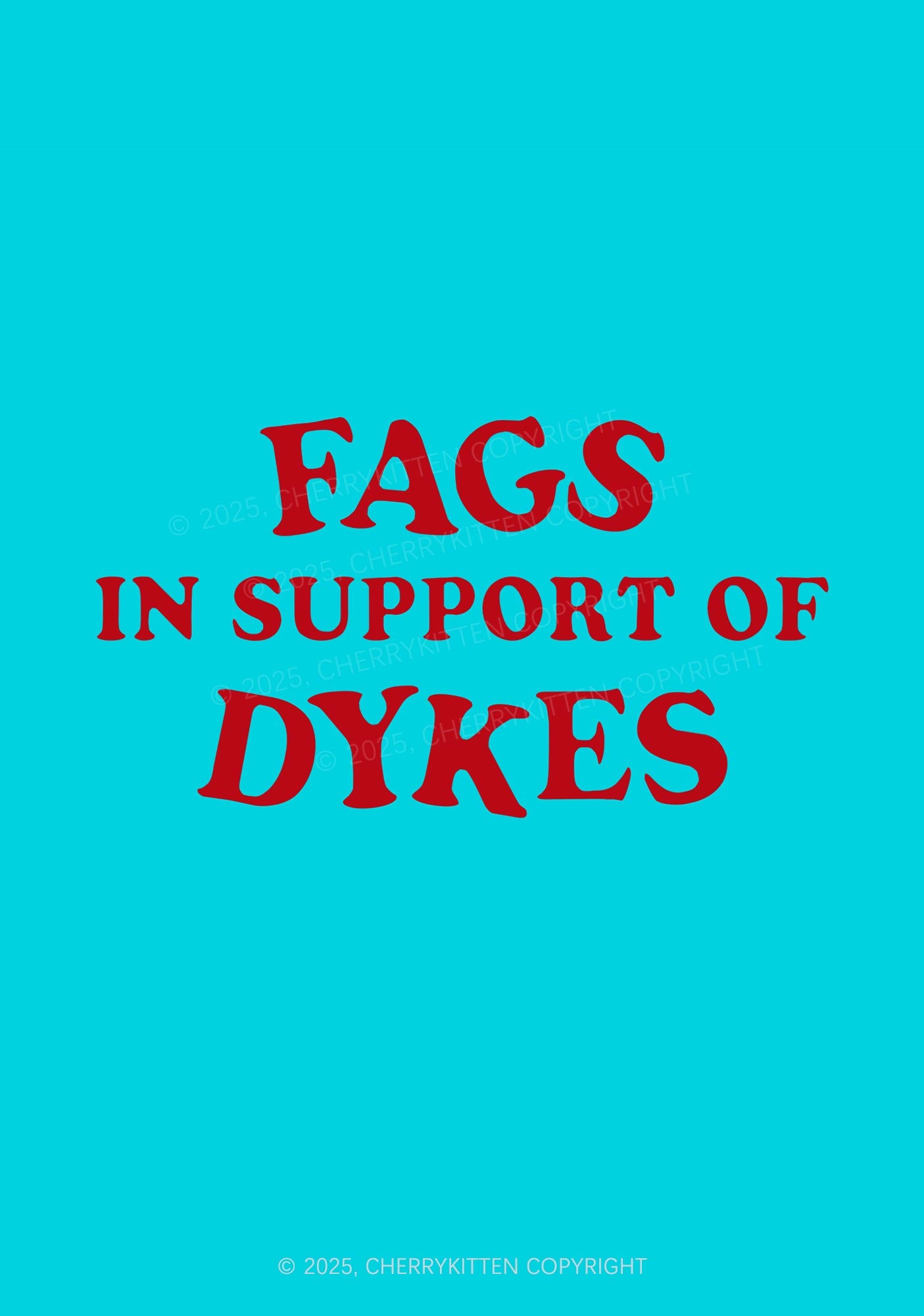 Fags Support Dykes Pride 1Pc Y2K Pin Badge Cherrykitten