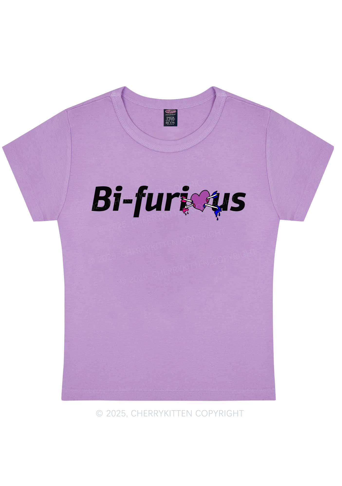 Bifurious Pride Y2K Baby Tee Cherrykitten