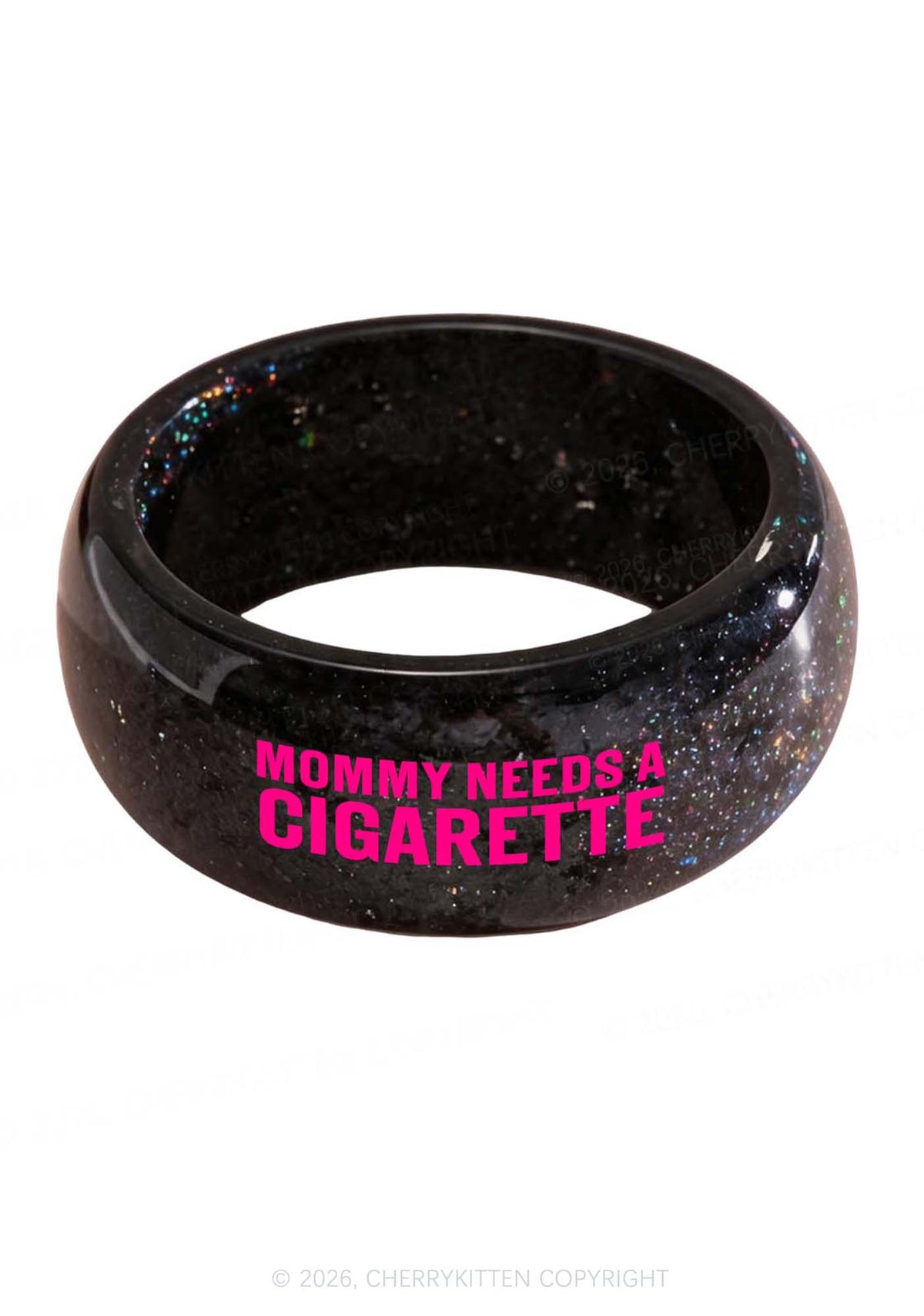 Mommy Needs A Cigarette Y2K Cuff Bangle Cherrykitten