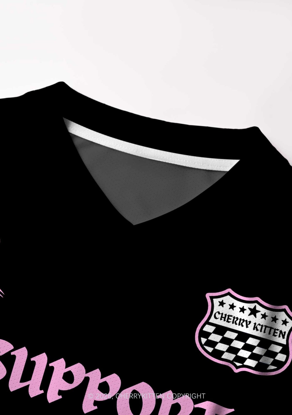 I Support A Mans Right Y2K Crop Football Jersey Shirts Cherrykitten