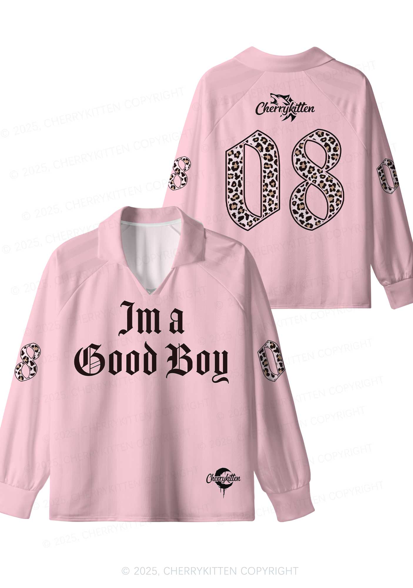 Custom I Am A Good Boy Y2K Long Sleeve Sport Jersey Shirts Cherrykitten