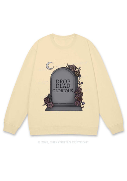 Halloween Drop Dead Glorious Y2K Sweatshirt Cherrykitten