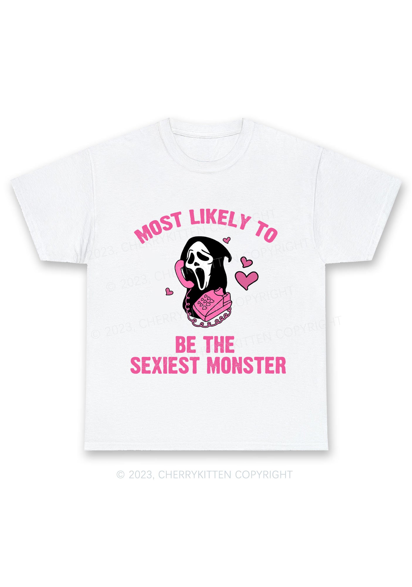 Most Likely 12 Pink Designs Halloween Chunky Shirt Cherrykitten