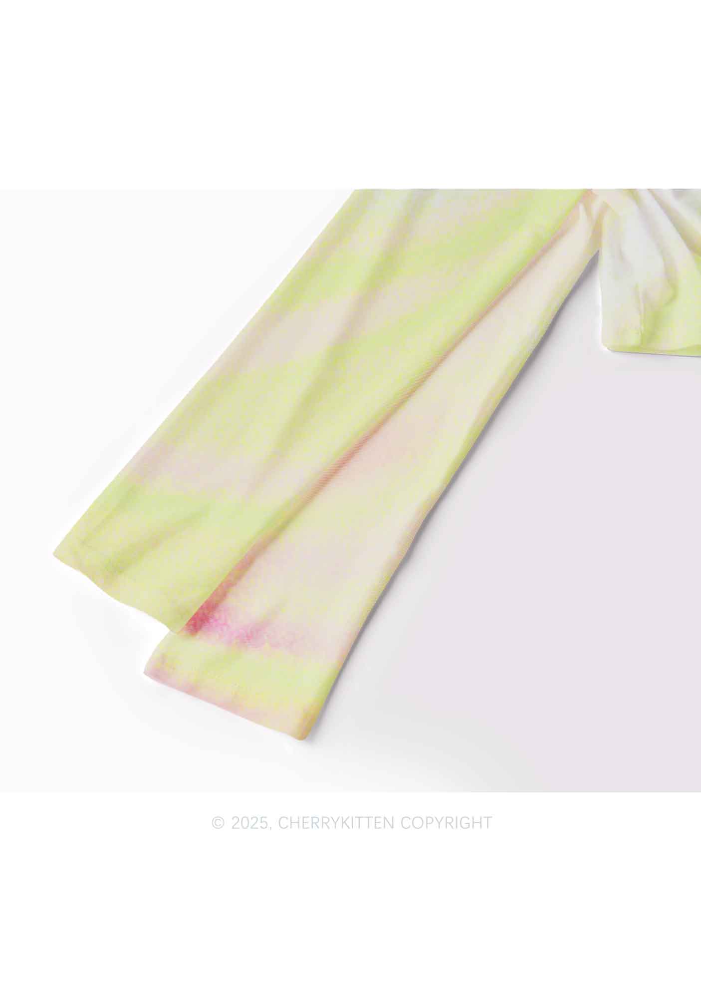 Pink Swirl Y2K Mesh Long Sleeve Crop Top Cherrykitten