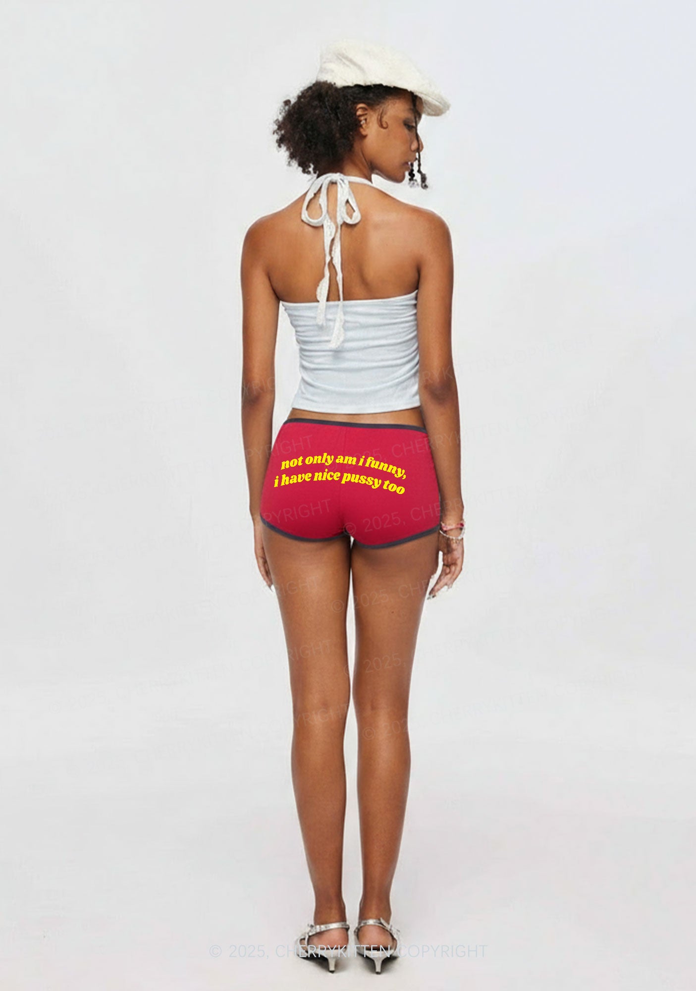 I Have Nice Puxxy Too Y2K Booty Shorts Cherrykitten