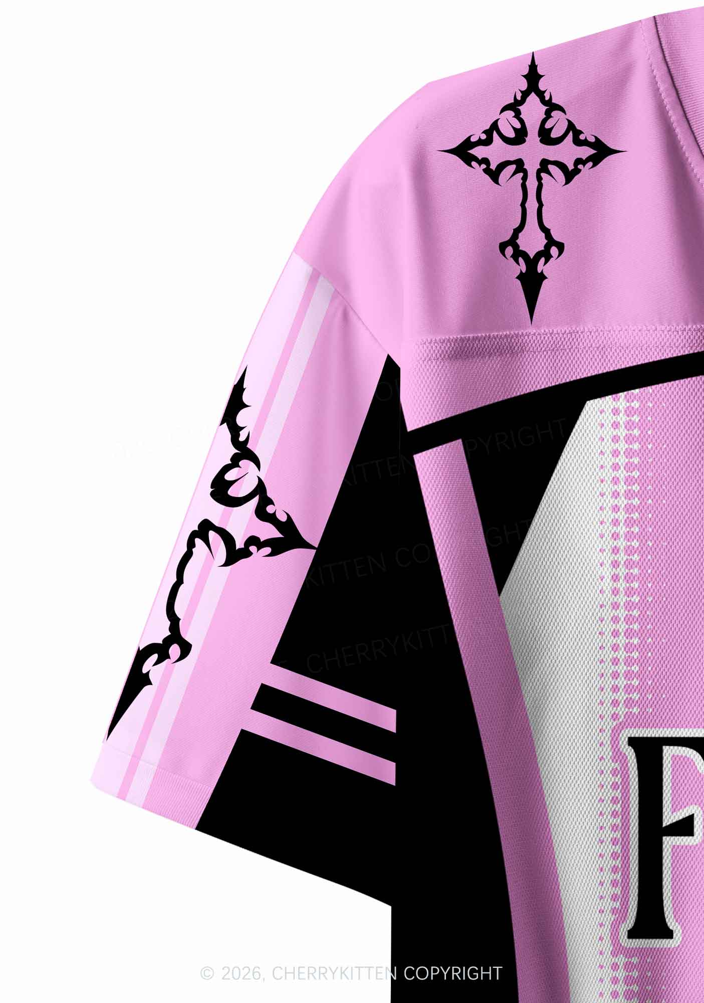Gods Favorite Femme Pride Y2K Crop Sport Jersey Shirts Cherrykitten