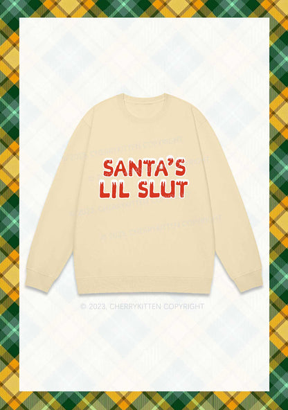 Santa's Lil Slxt Christmas Y2K Sweatshirt Cherrykitten