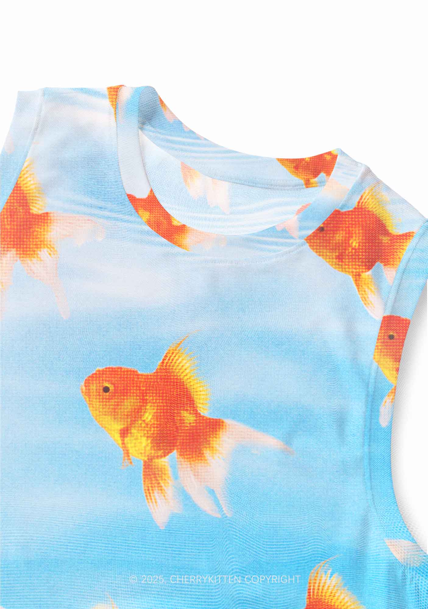 Goldfish Y2K Mesh Muscle Tank Cherrykitten