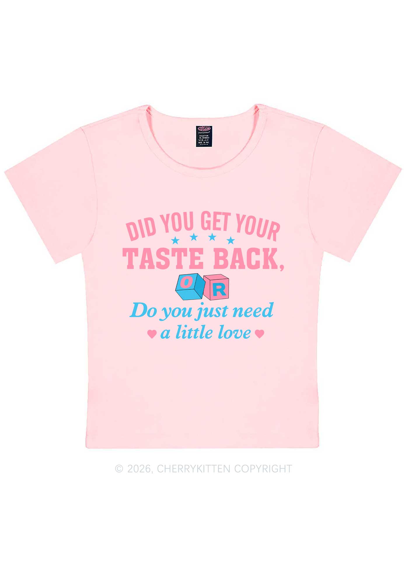 Get Your Taste Back Y2K Baby Tee Cherrykitten