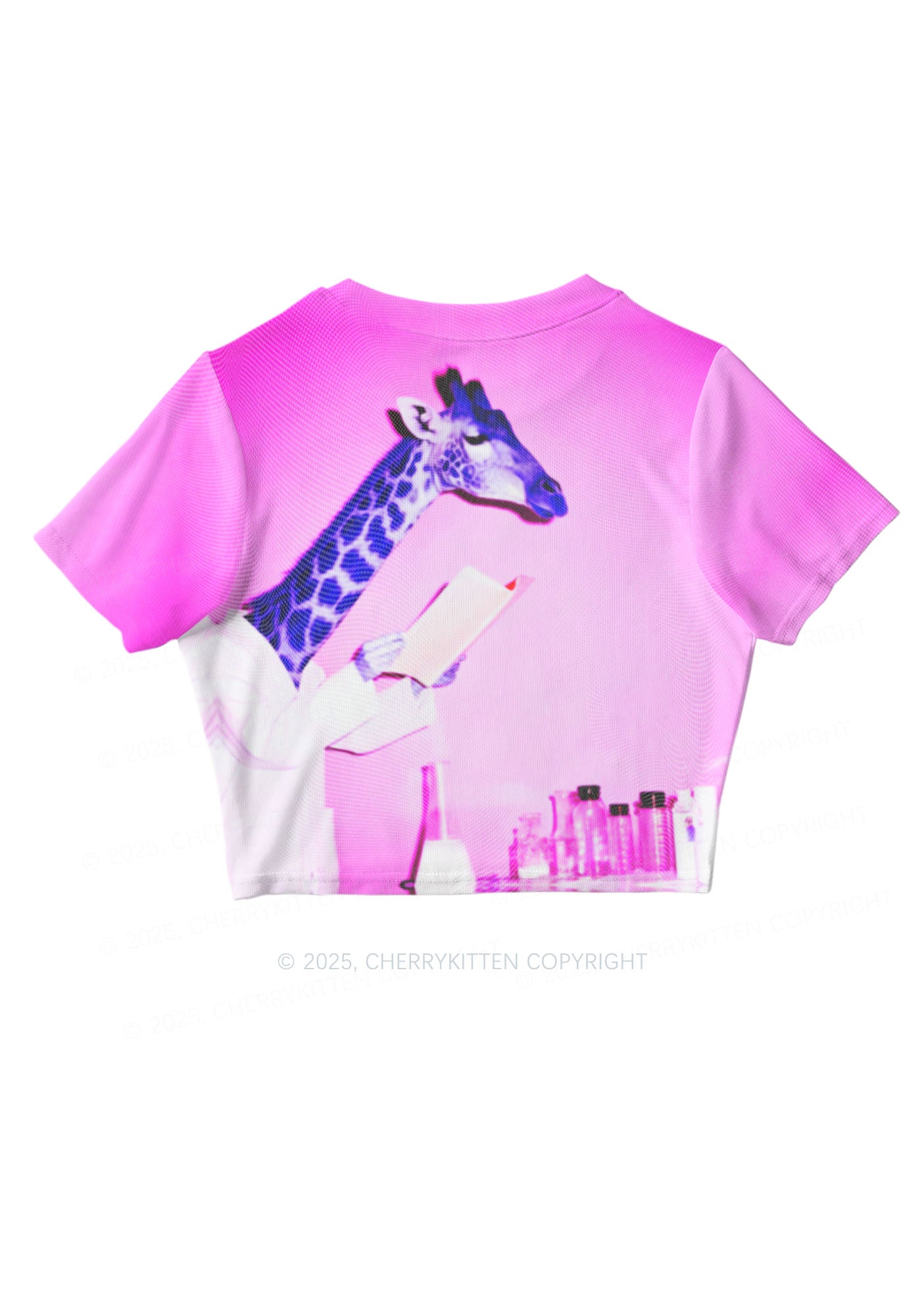Dr Giraffe Y2K Mesh Crop Top Cherrykitten