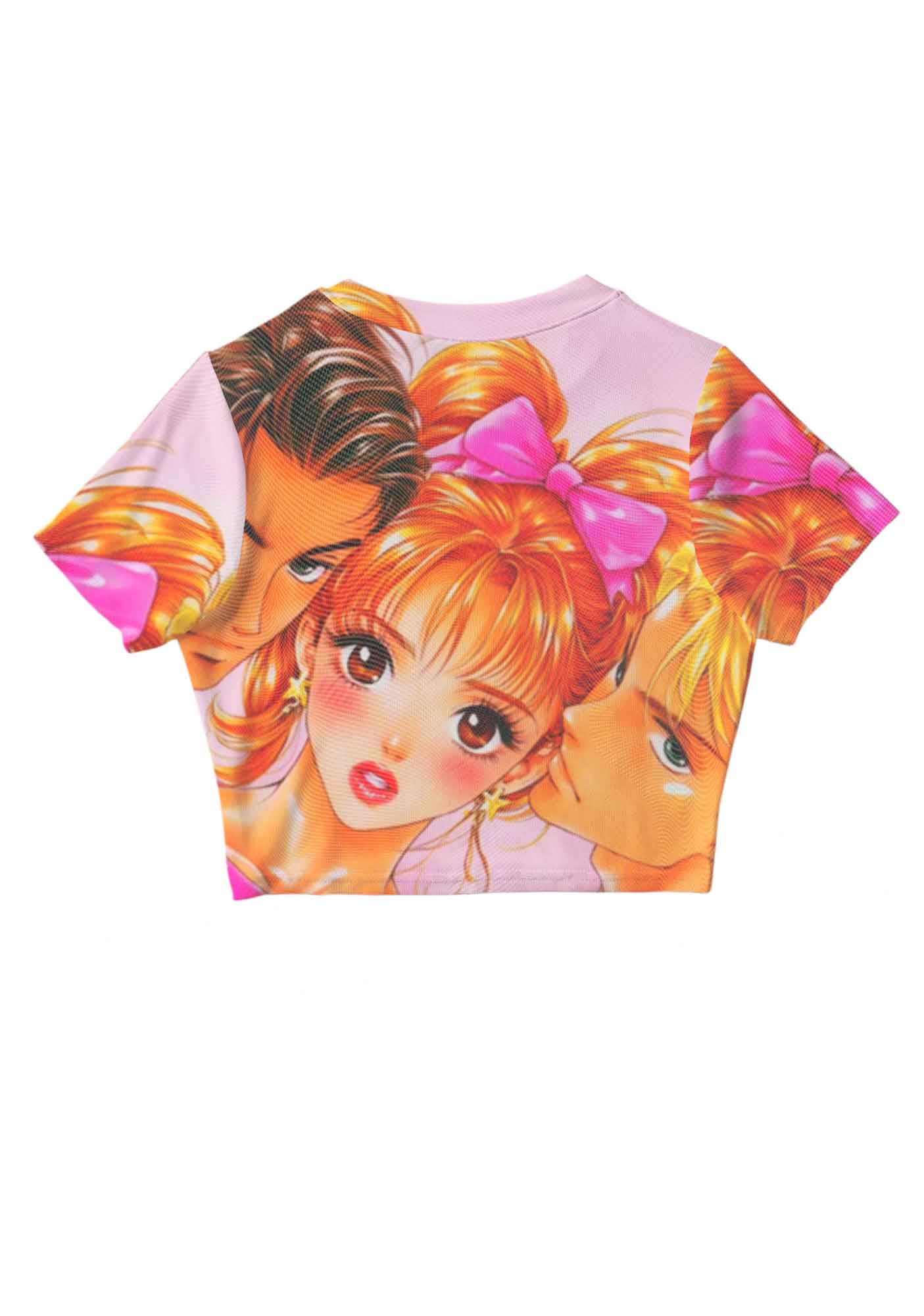 Love Triangle Y2K Mesh Crop Top Cherrykitten