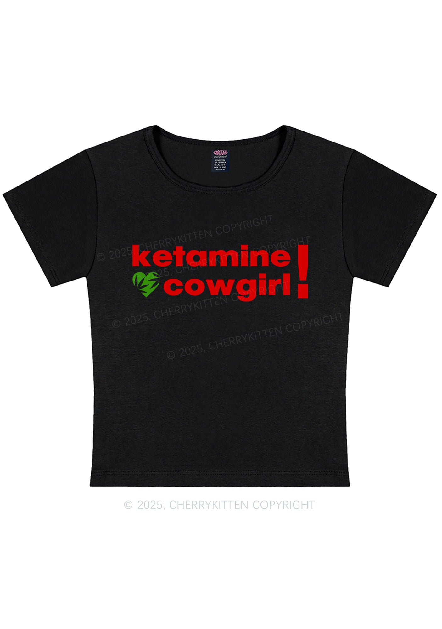 K Cowgirl Y2K Baby Tee Cherrykitten