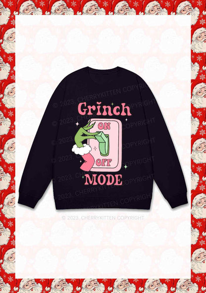 On Off Mode Christmas Y2K Sweatshirt Cherrykitten