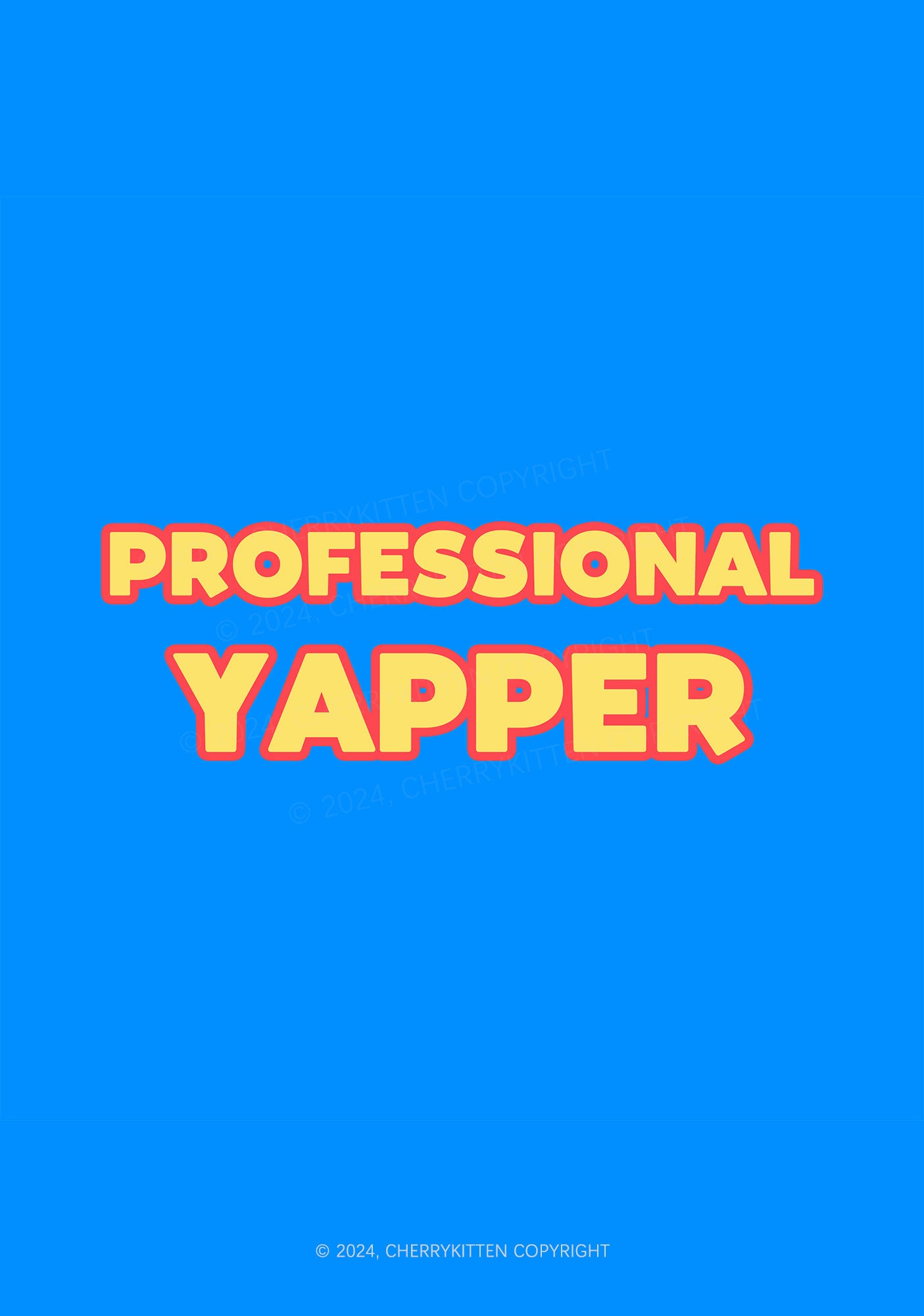 Professional Yapper 1Pc Y2K Pin Badge Cherrykitten