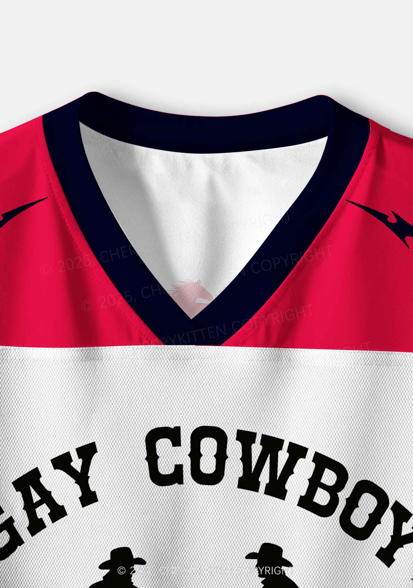 Gay Cowboy Pride Y2K Crop Sport Jersey Shirts Cherrykitten