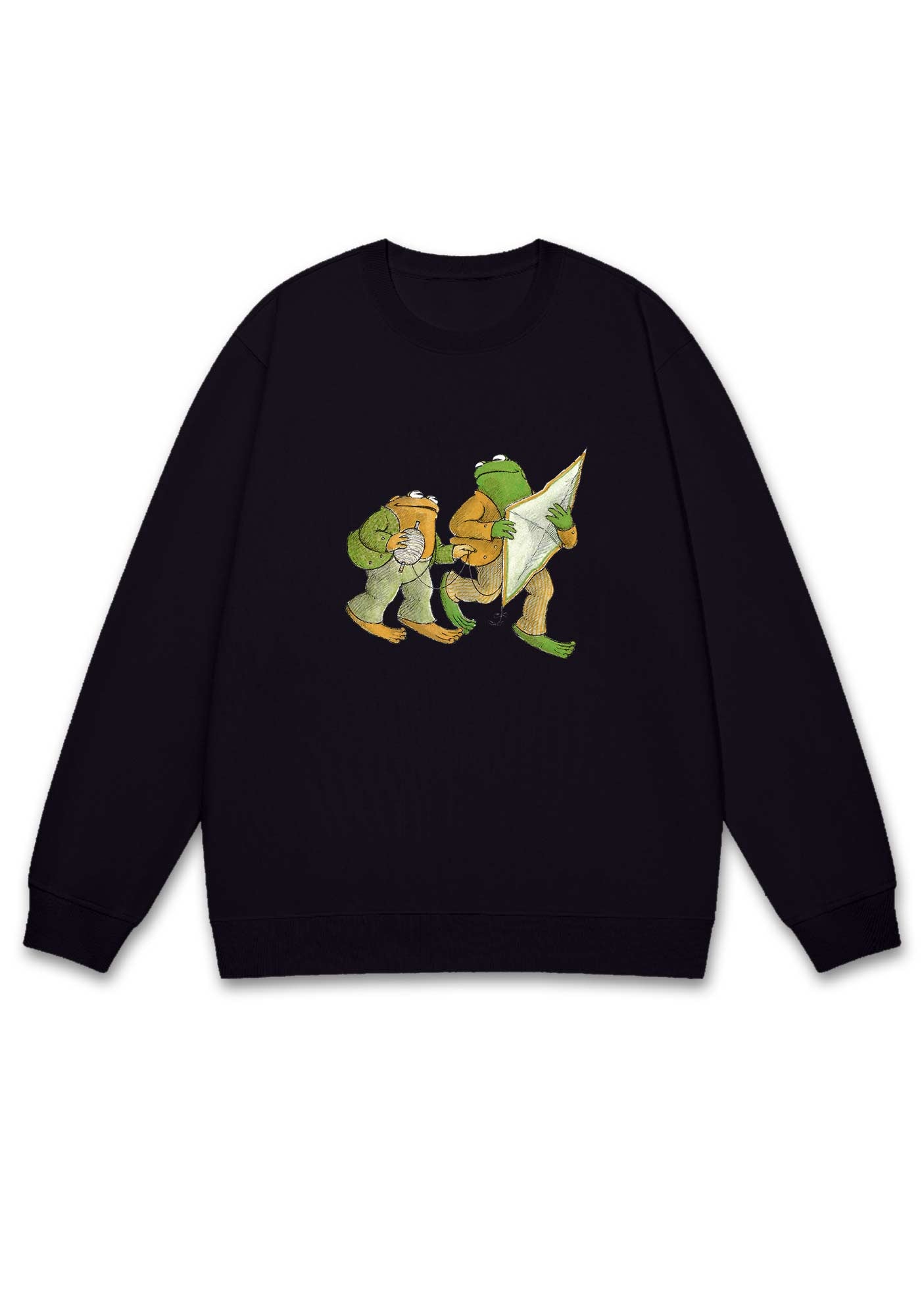Frog Flying The Kite Y2K Sweatshirt