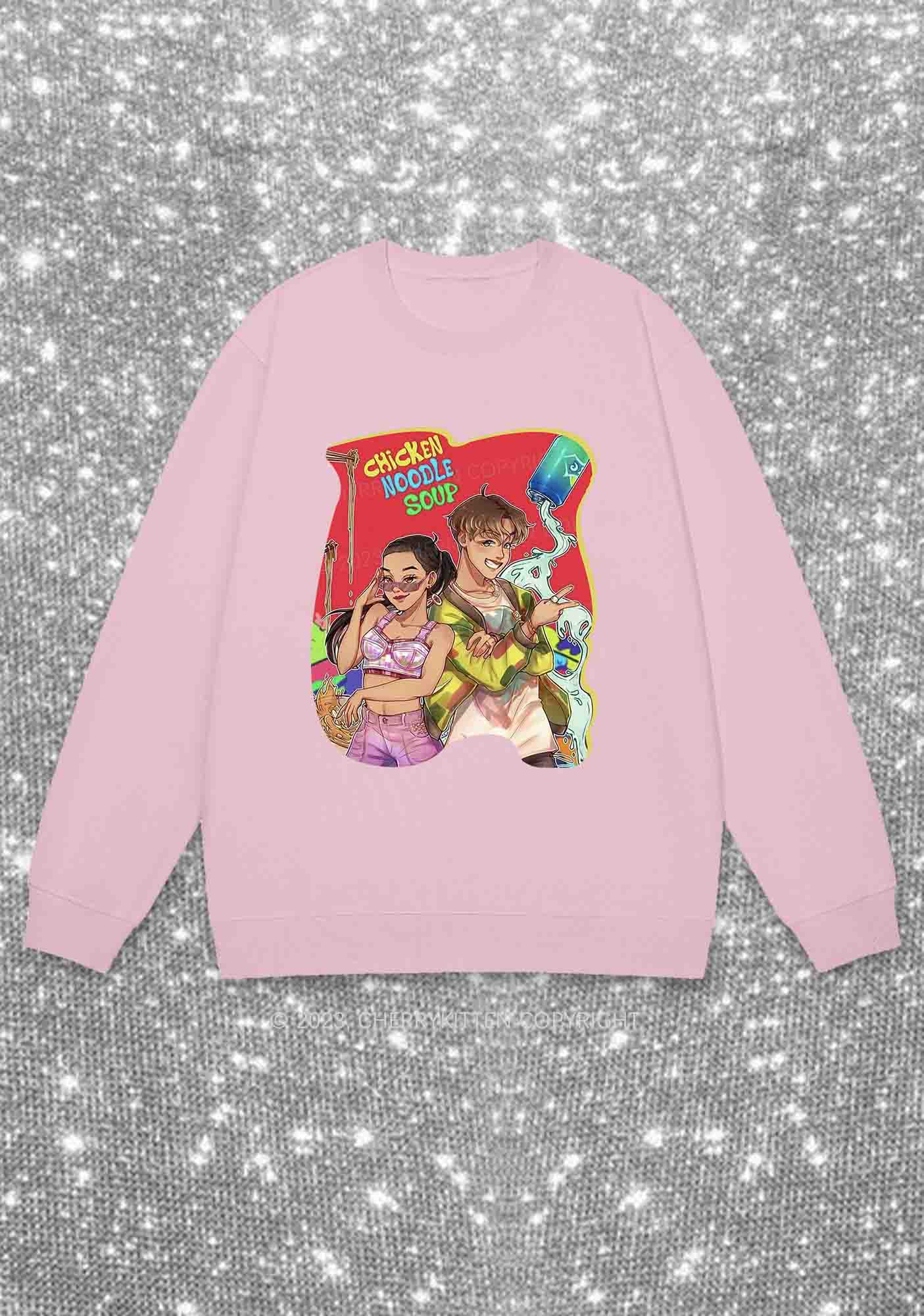 Chicken Noodle Soup Kpop Y2K Sweatshirt Cherrykitten