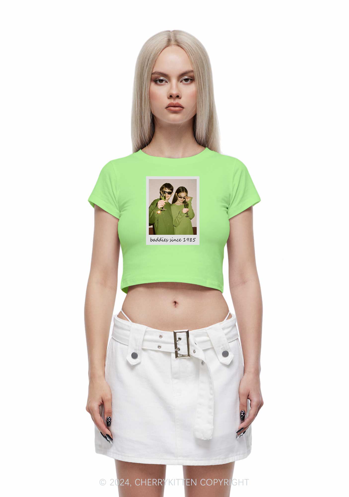 Baddies Since Y2K Valentine's Day Baby Tee Cherrykitten