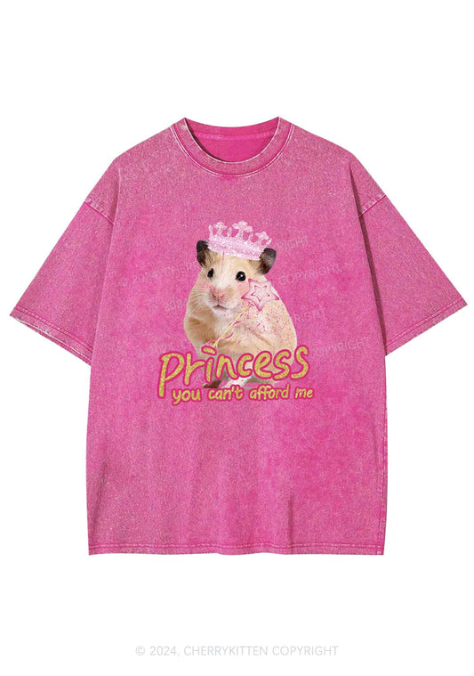 Princess You Can't Afford Me Y2K Washed Tee Cherrykitten