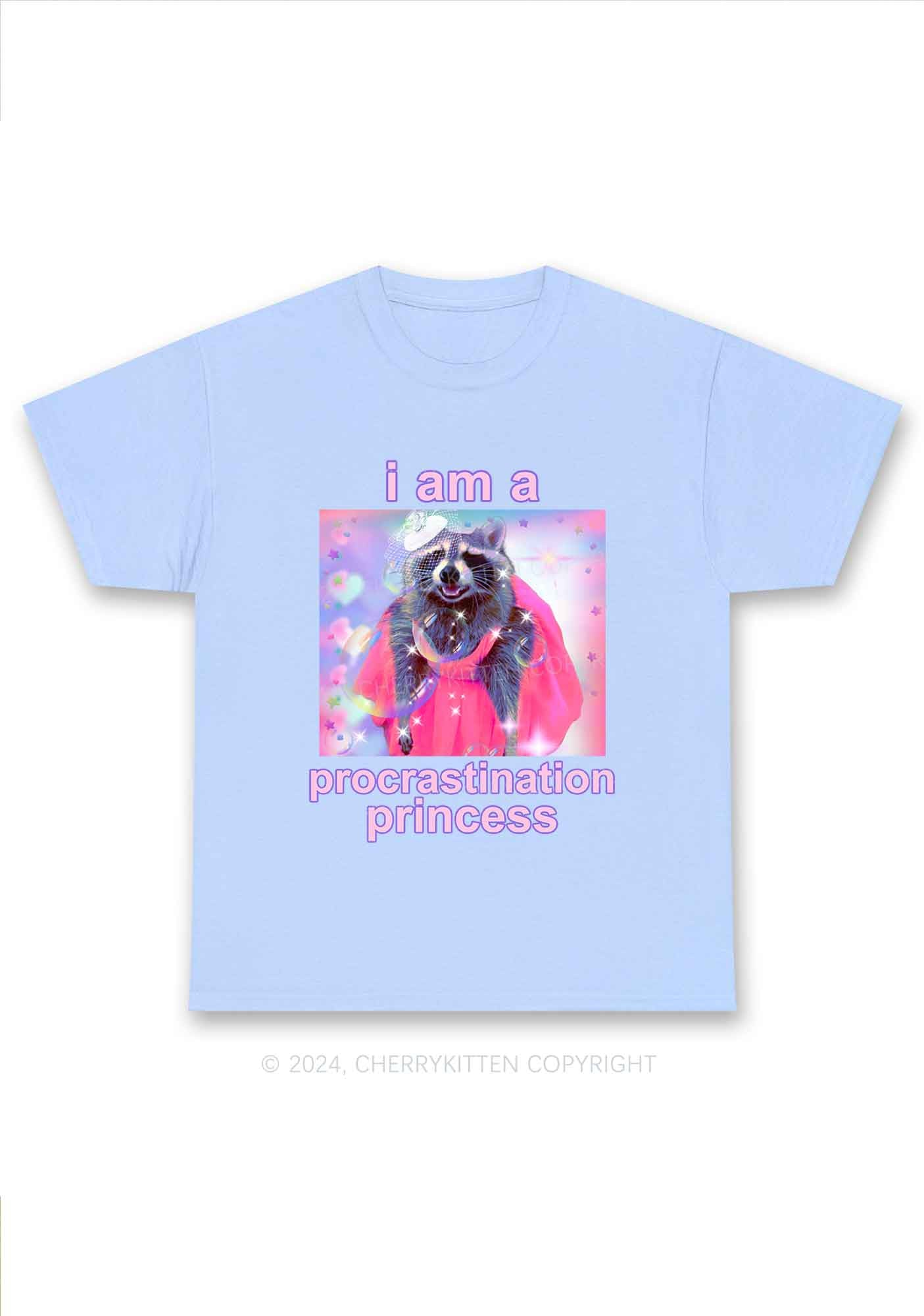 Procrastination Princess Y2K Chunky Shirt Cherrykitten