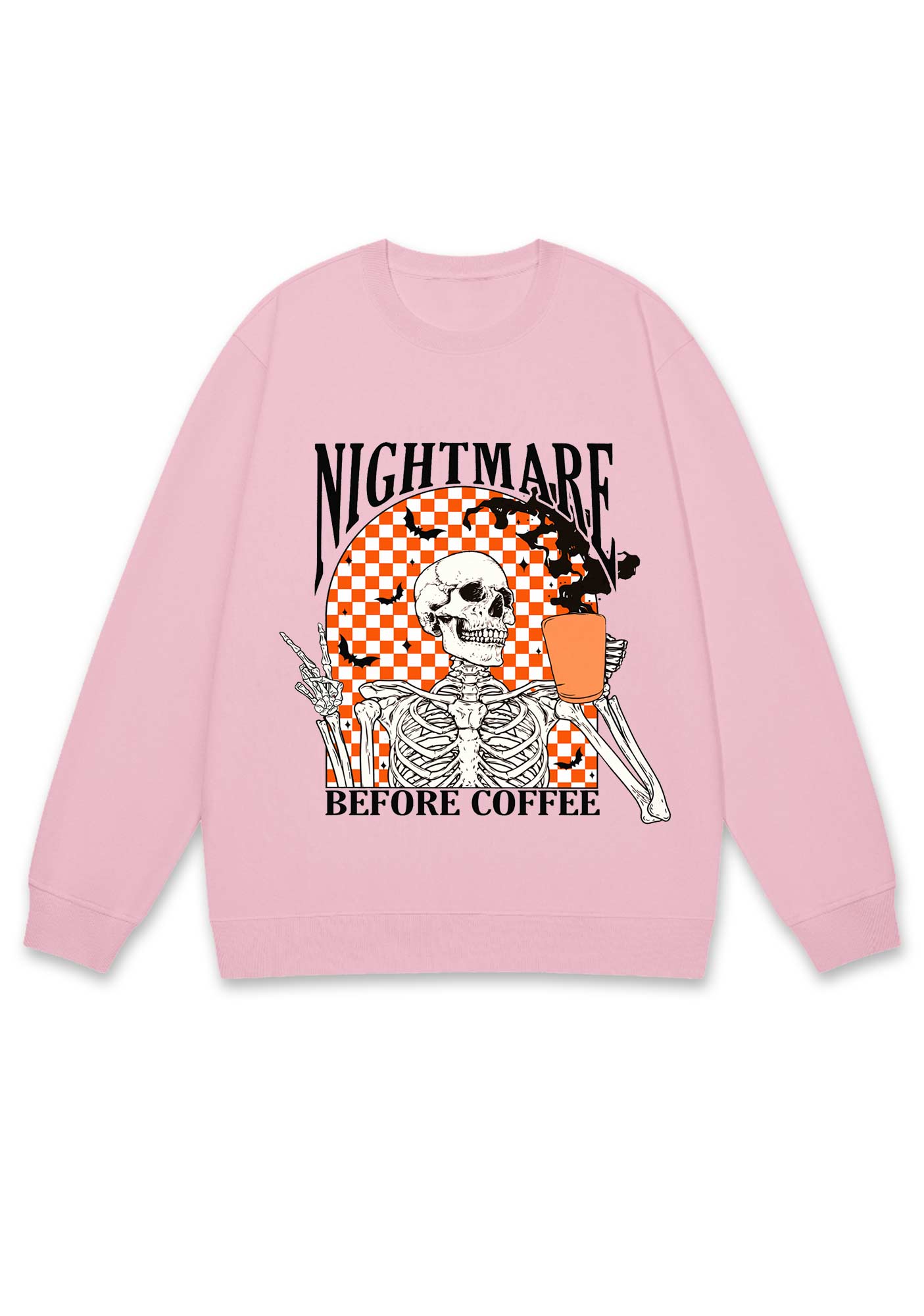 Halloween Nightmare Before Coffee Y2K Sweatshirt