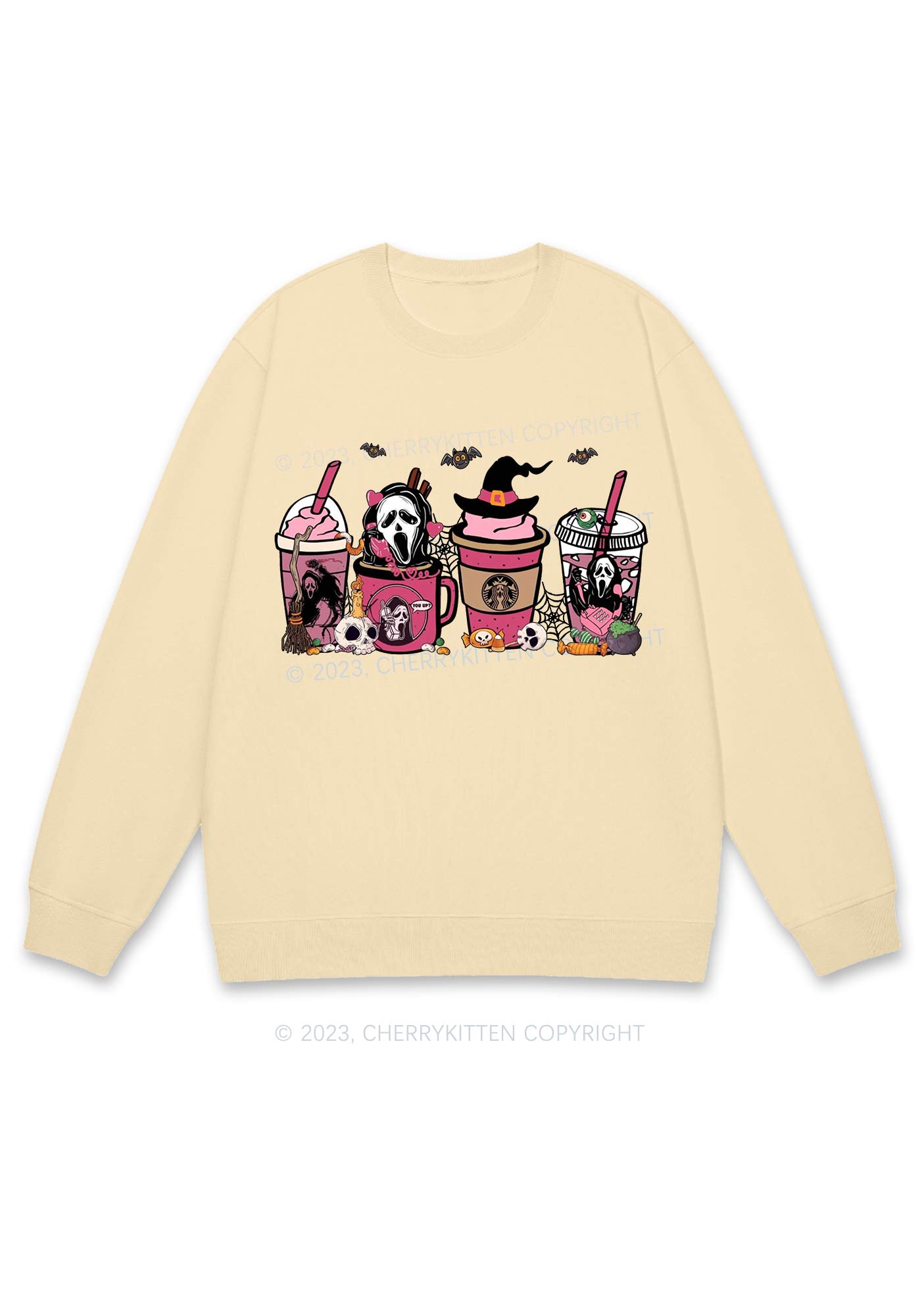 Halloween Drinks Y2K Sweatshirt Cherrykitten
