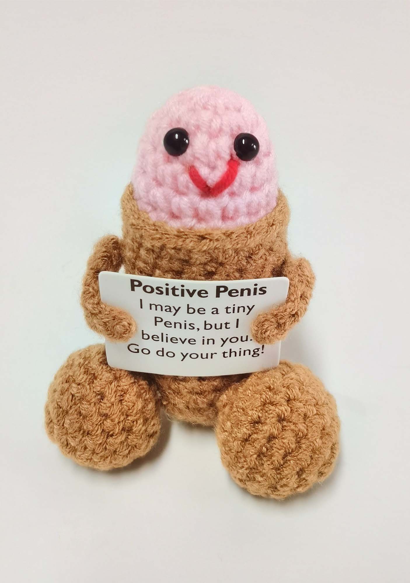 Positive Potato Y2K Handmade Crochet Pendant Cherrykitten