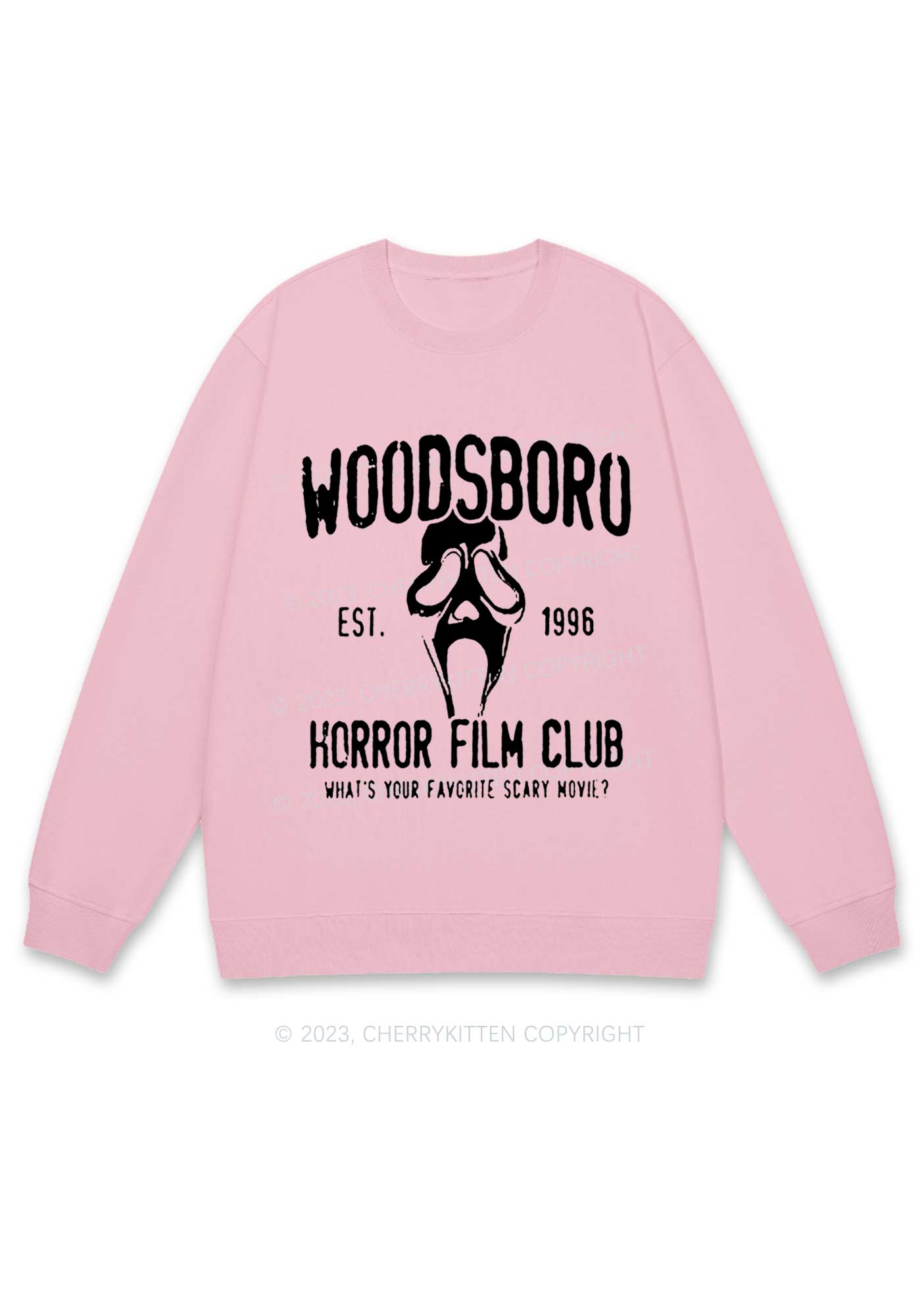 Horror Film Club Halloween Y2K Sweatshirt Cherrykitten