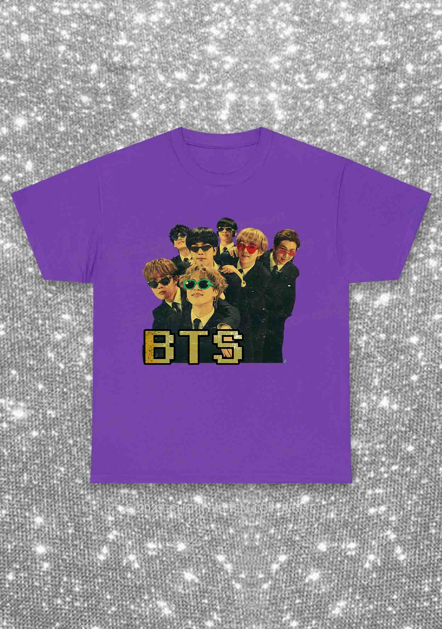 Vintage Bangtan Boys Kpop Y2K Chunky Shirt Cherrykitten