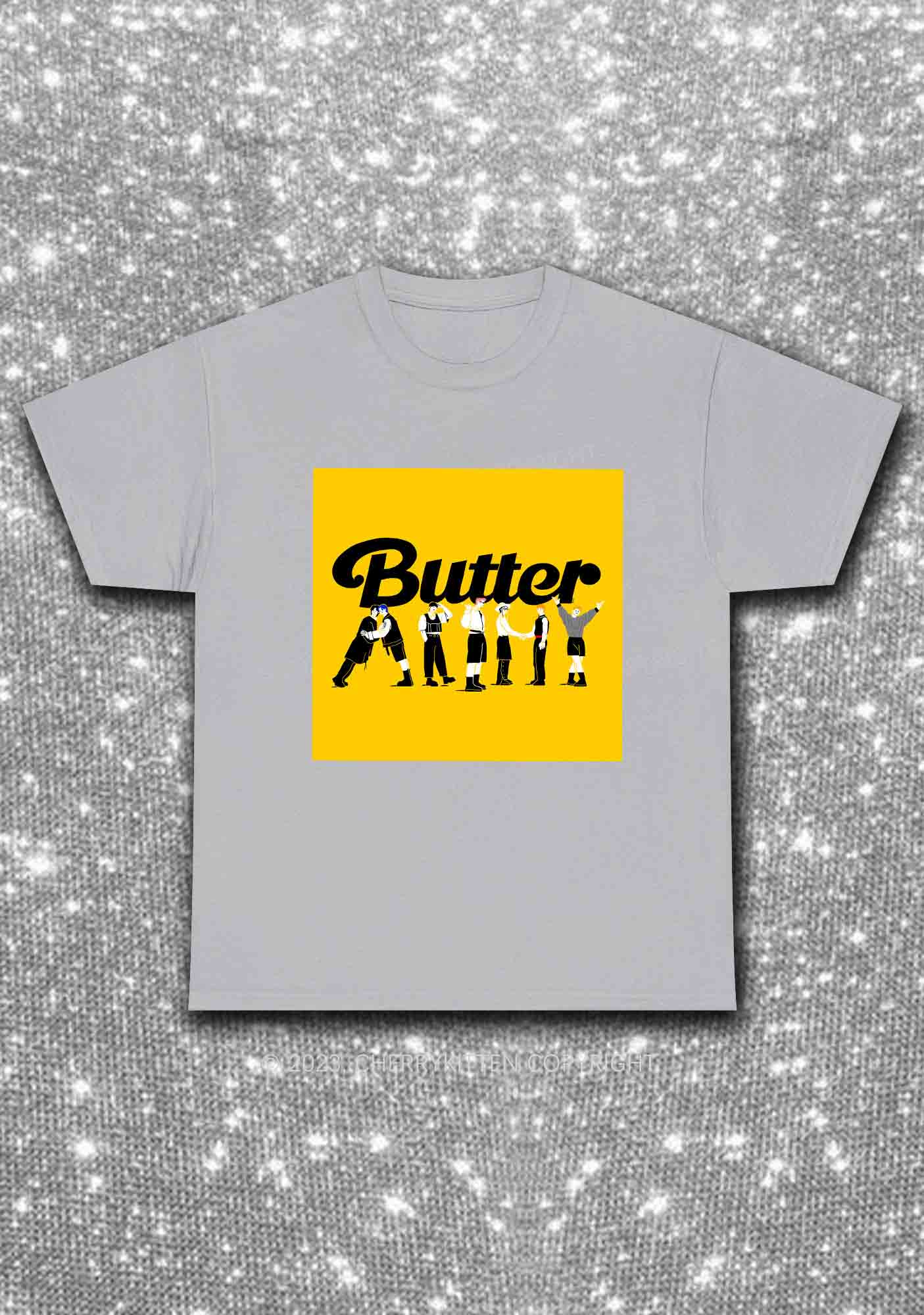 Butter Bangtan Boys Kpop Y2K Chunky Shirt Cherrykitten