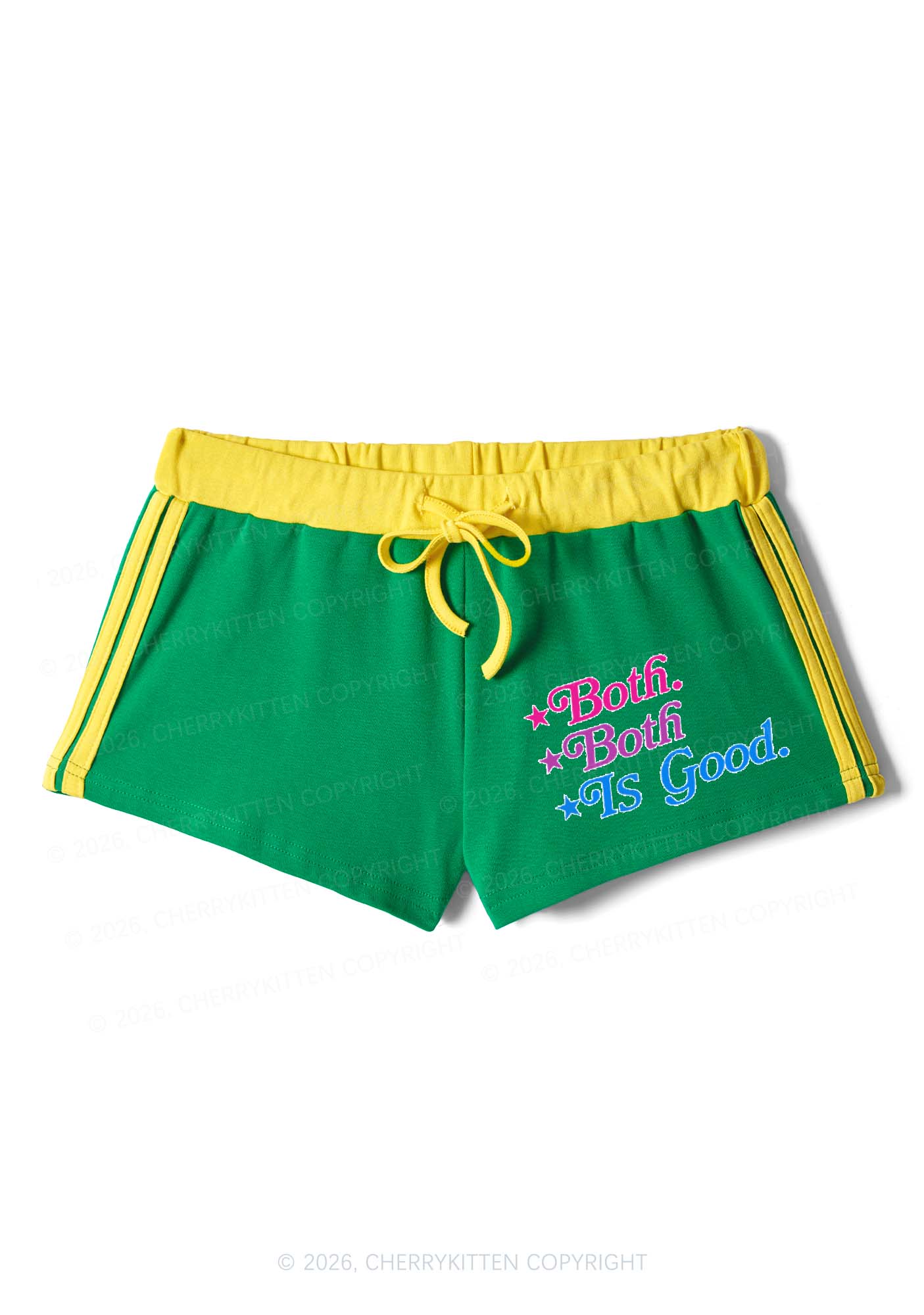 Both Is Good Pride Y2K Drawstring Mini Shorts Cherrykitten