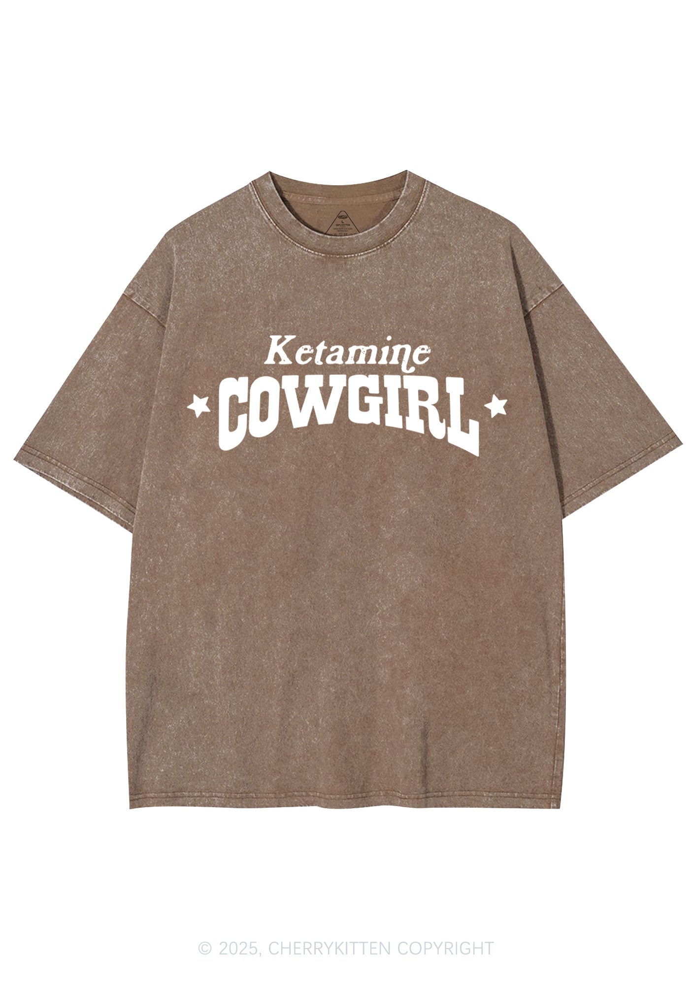 K Star Cowgirl Y2K Shirts Washed Tee Cherrykitten