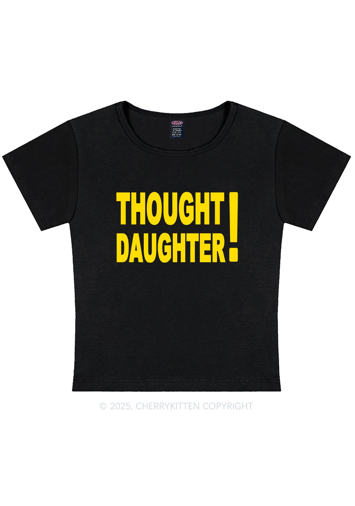 Thought Daughter Y2K Baby Tee Cherrykitten