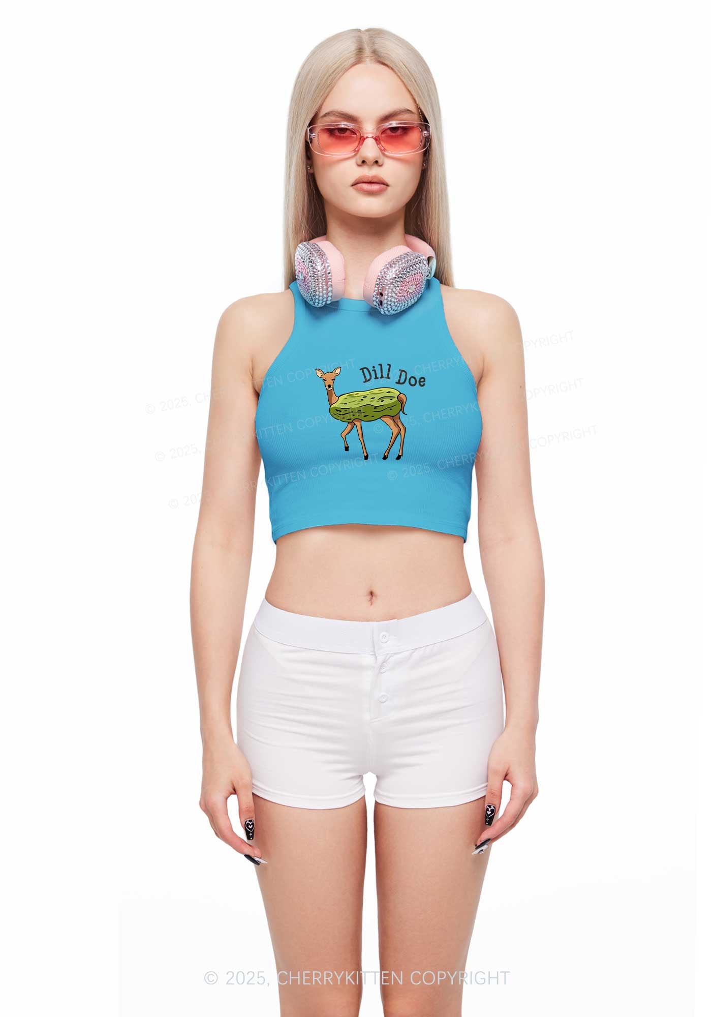 Dill Doe Y2K Crop Tank Top Cherrykitten