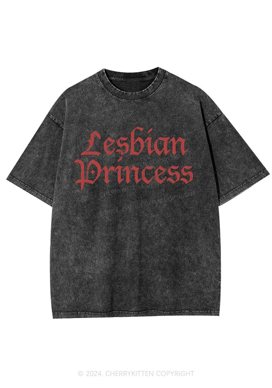 Lesbian Princess Y2K Washed Tee Cherrykitten