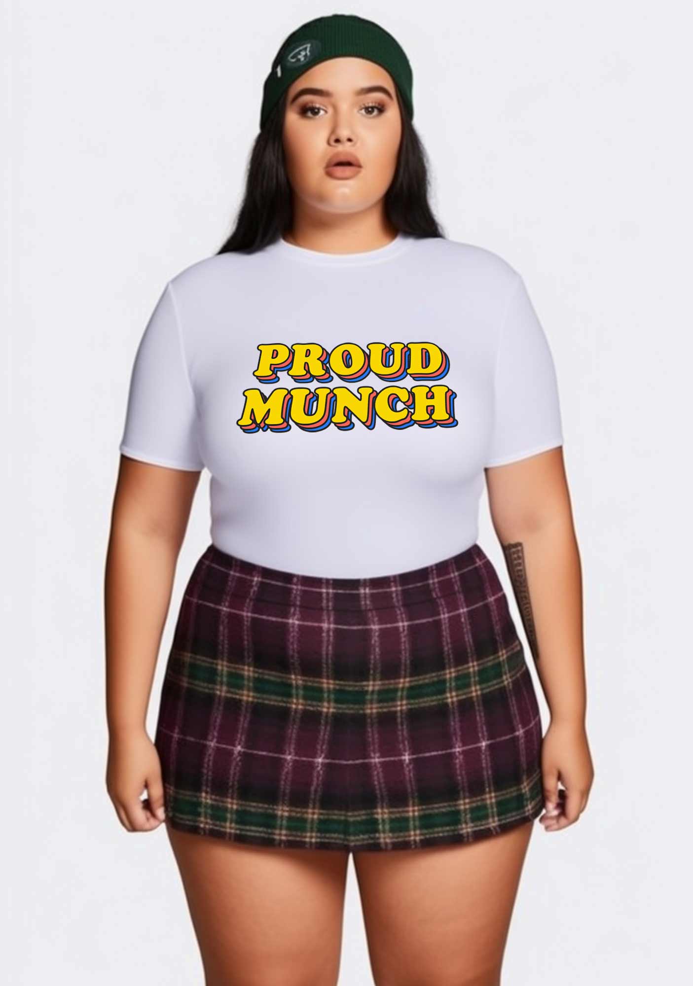 Curvy Proud Munch Baby Tee