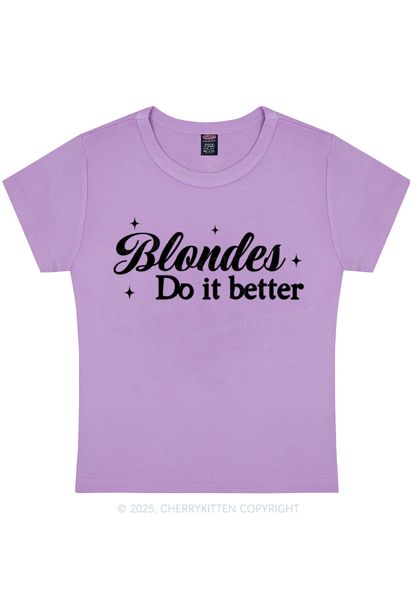 Blondes Do It Better Y2K Baby Tee Cherrykitten