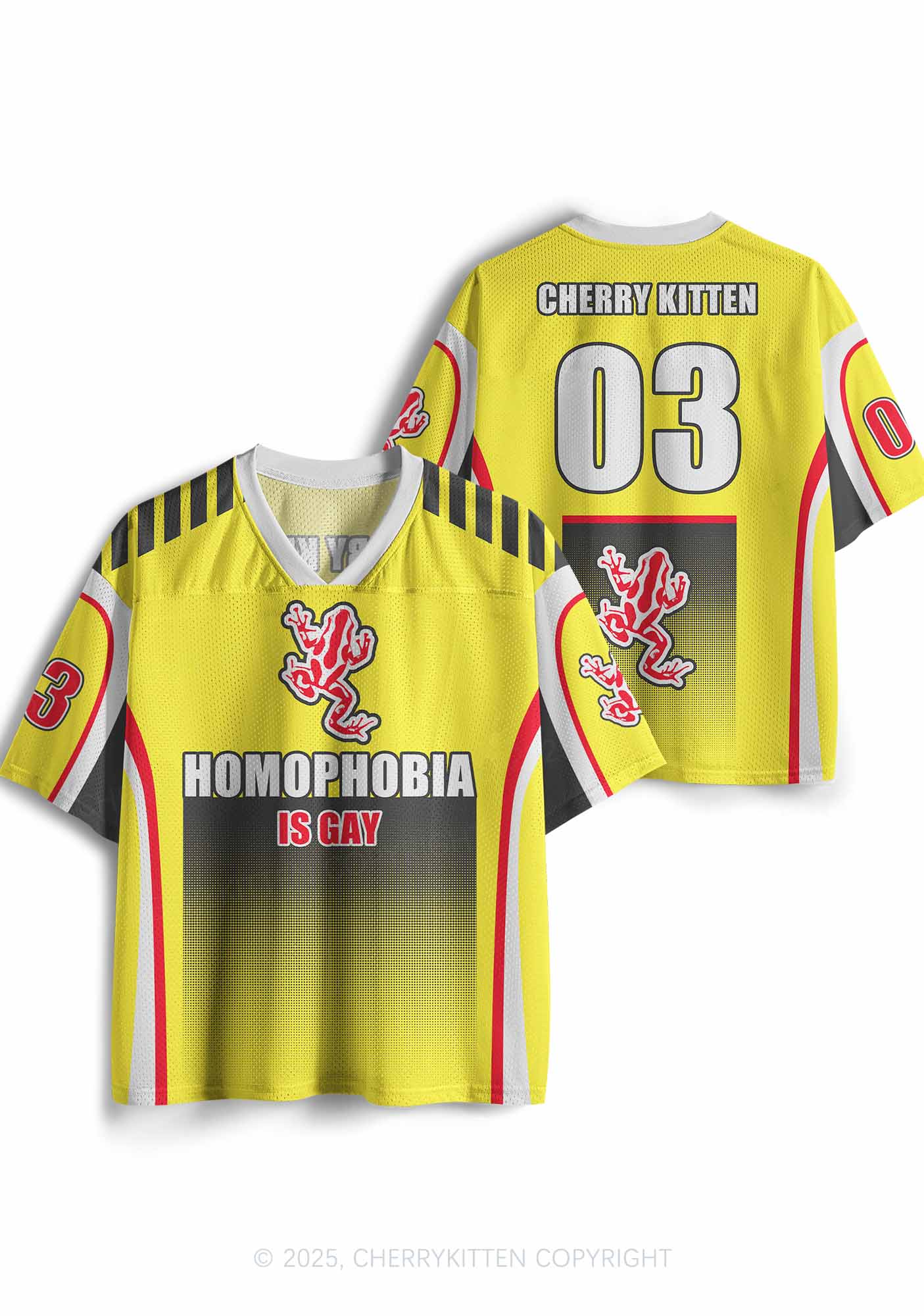 Custom Homophobia Gay Frog Pride Y2K Sport Jersey Shirts Cherrykitten
