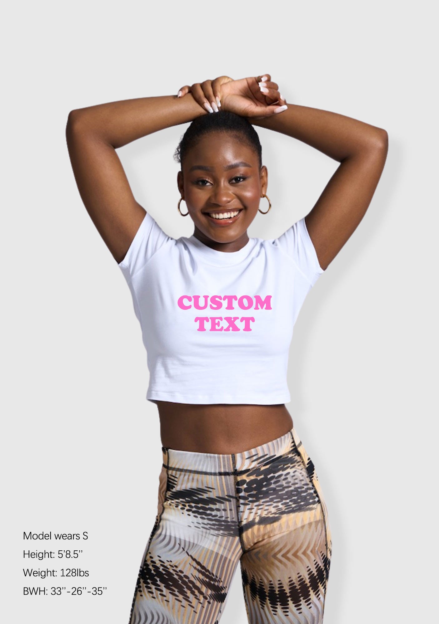 Custom Personalized Text Y2K Baby Tee