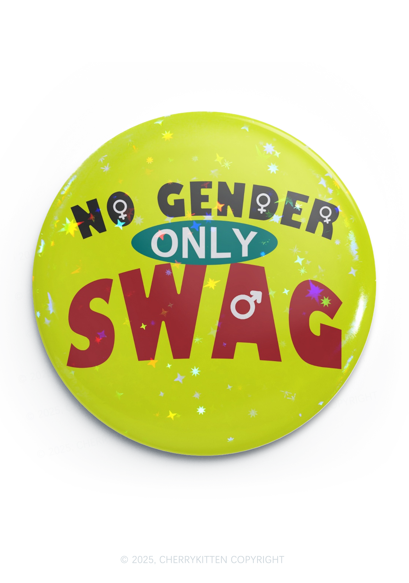 No Gender Only Swag Pride 1Pc Y2K Pin Badge Cherrykitten