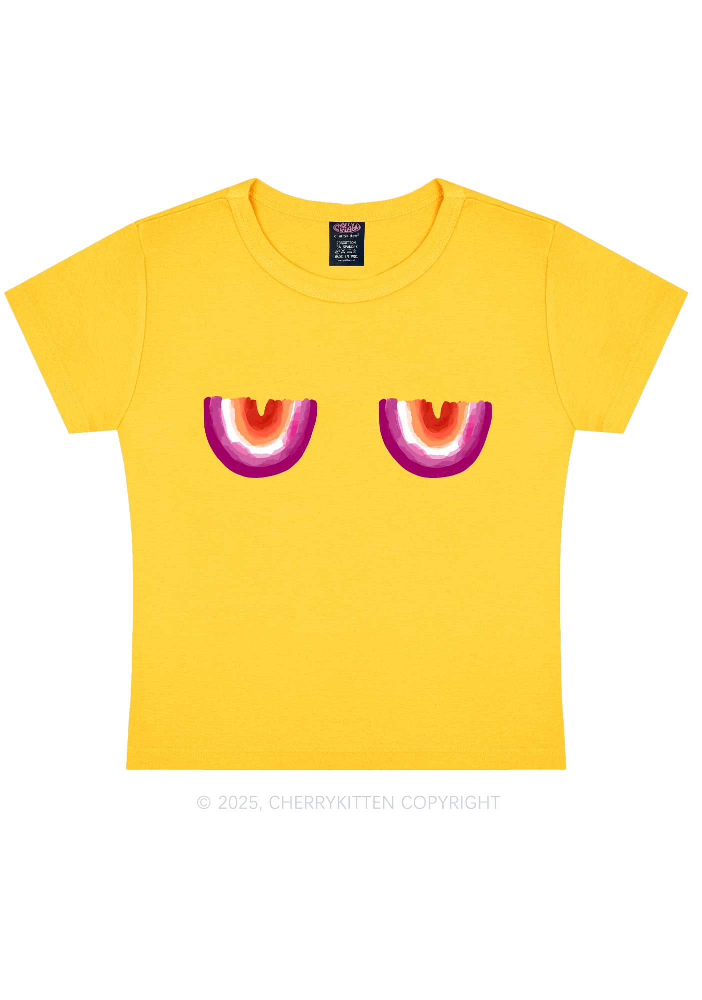 Lesbian Bxxb Y2K Baby Tee Cherrykitten