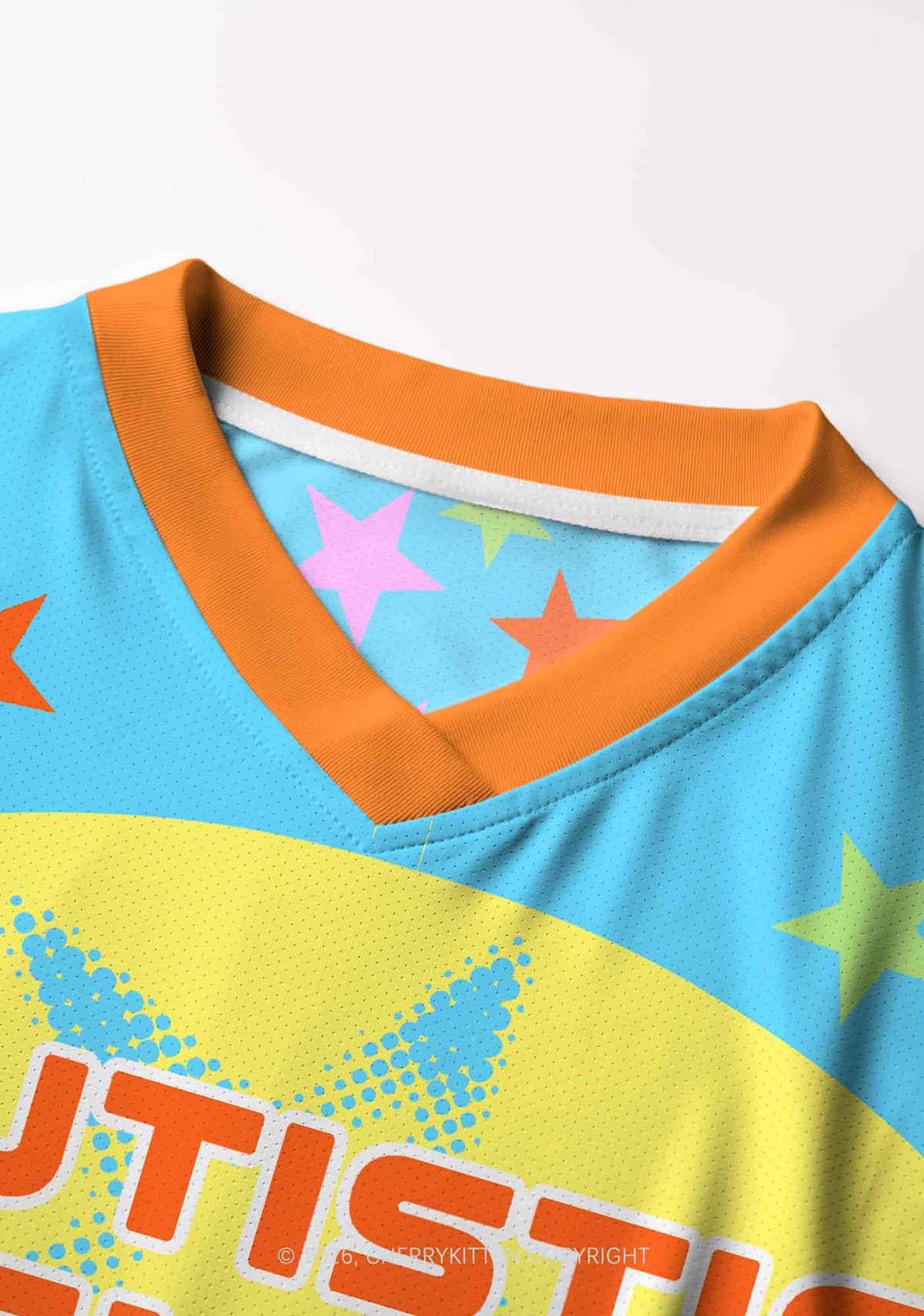 Autistic Cxxt Stars Y2K Crop Football Jersey Shirts Cherrykitten