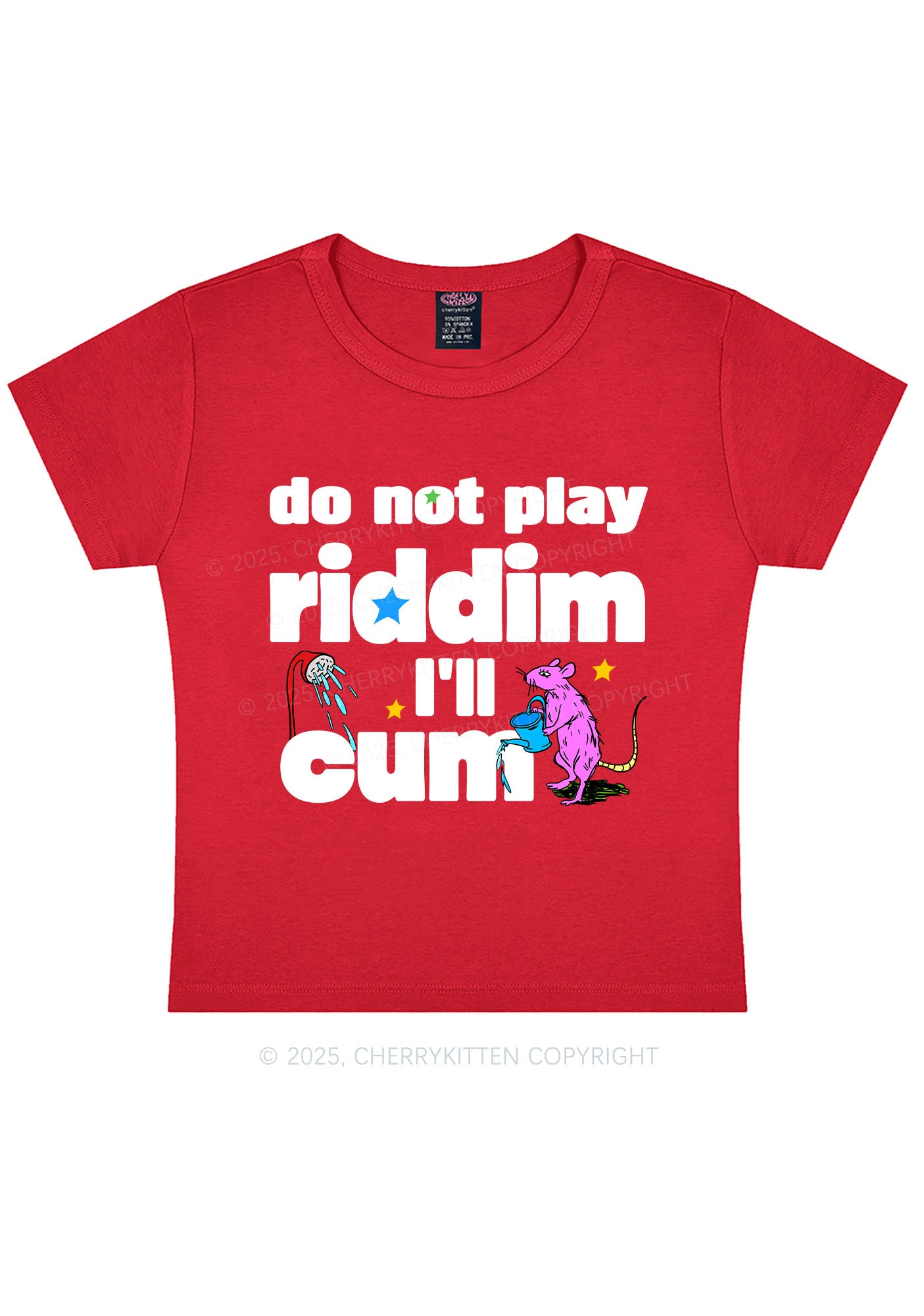 Do Not Play Riddim Y2K Baby Tee Cherrykitten